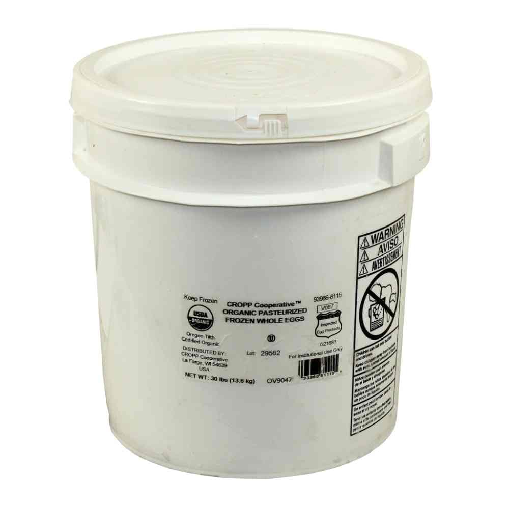 Organic Valley Whole Plain Pasturized Egg, 30 Pound