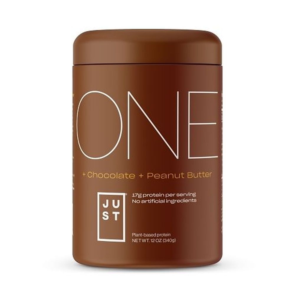 Just One Chocolate Peanut Butter Plant-based Protein Powder, 12 Ounce -- 6 Per Case