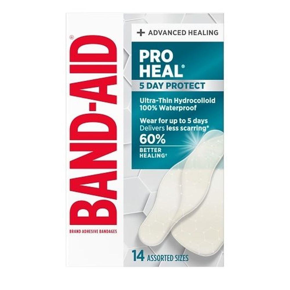 Band-aid Pro Heal 5 Day Protect Assorted Size Adhesive Bandage, 16 Count -- 24 Per Case