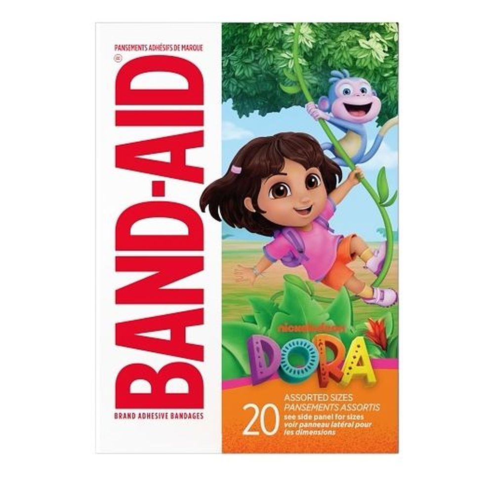 Band-aid Kids Nickelodeon Dora Adhesive Bandage, 20 Count -- 24 Per Case