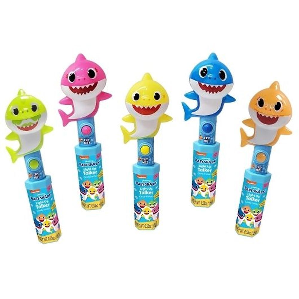 Candyrific Nickelodeon Baby Shark Light And Sound Talker With Candy, 0.53 Ounce -- 72 Per Case