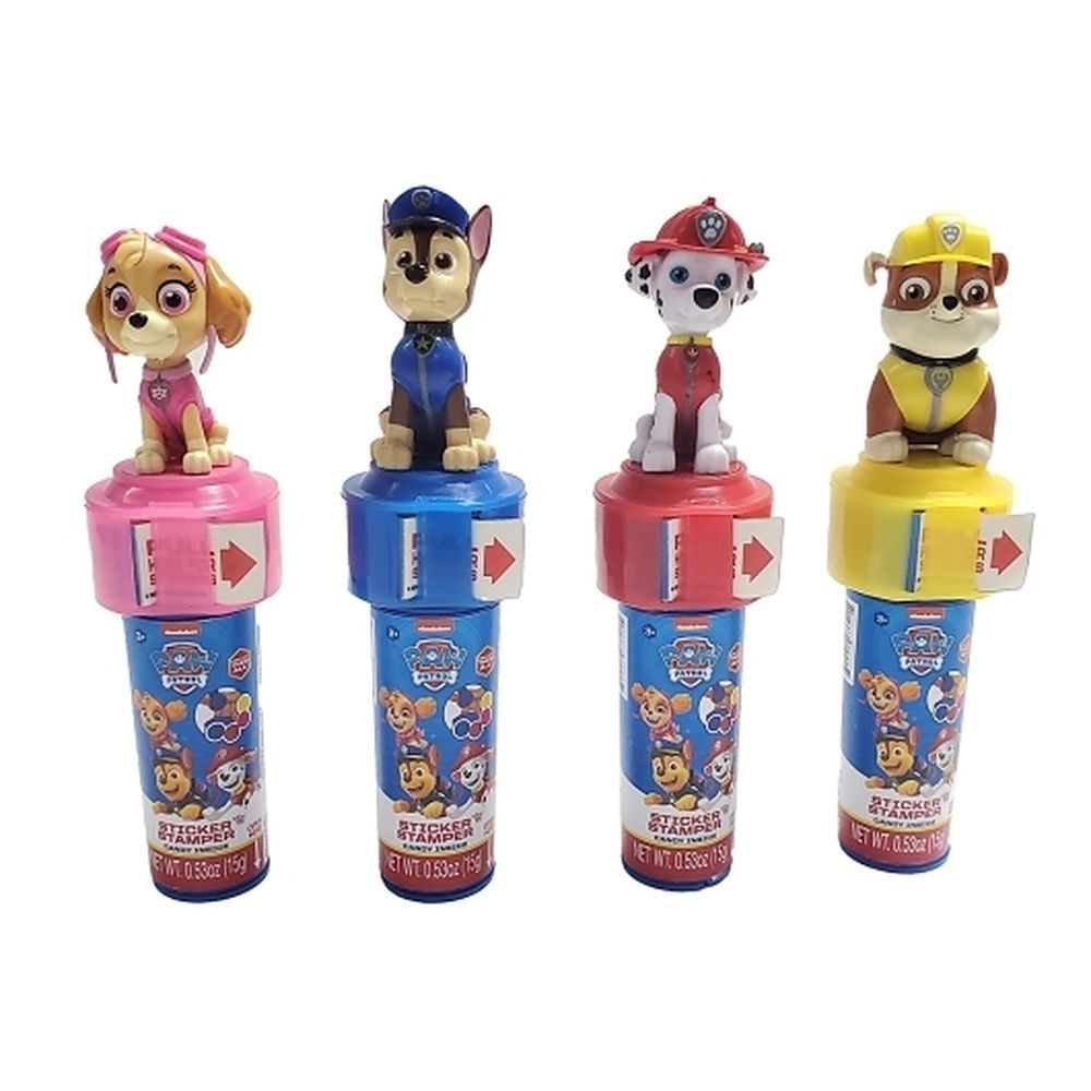 Candyrific Nickelodeon Paw Patrol Sticker Stamper With Candy, 0.53 Ounce -- 48 Per Case