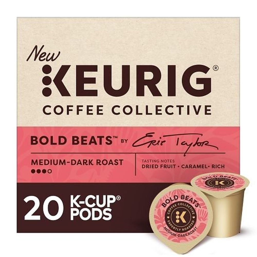 Keurig Bold Beats Medium Dark Roast K-cup Coffee Pod, 20 Count -- 4 Per Case