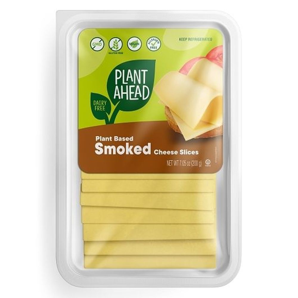 Plant Ahead Vegan Smoked Gouda Slices, 7.5 Ounce -- 12 Per Case
