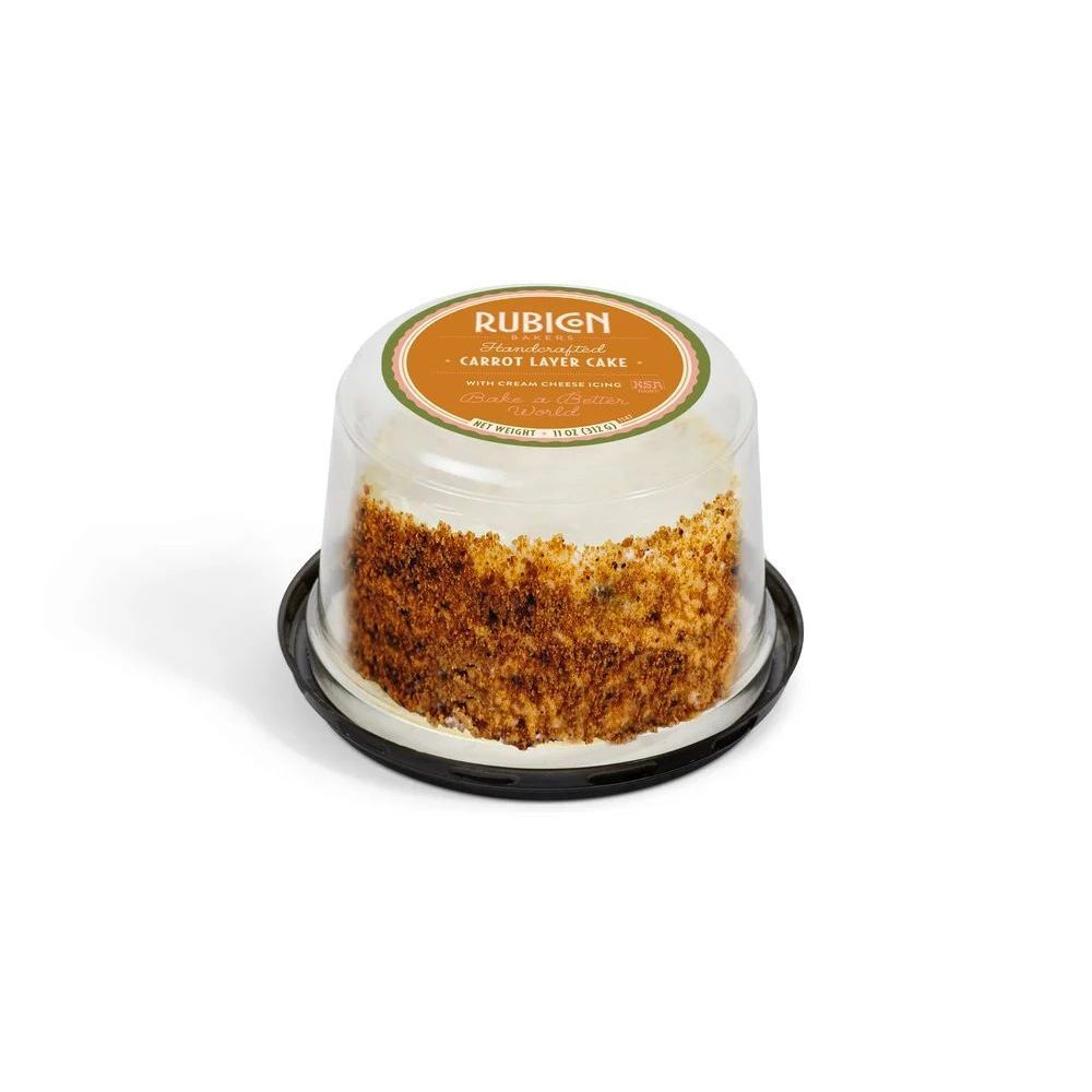 Rubicon Bakers 4 Inch Handcrafted Carrot Layer Cake, 11 Ounce -- 12 Per Case