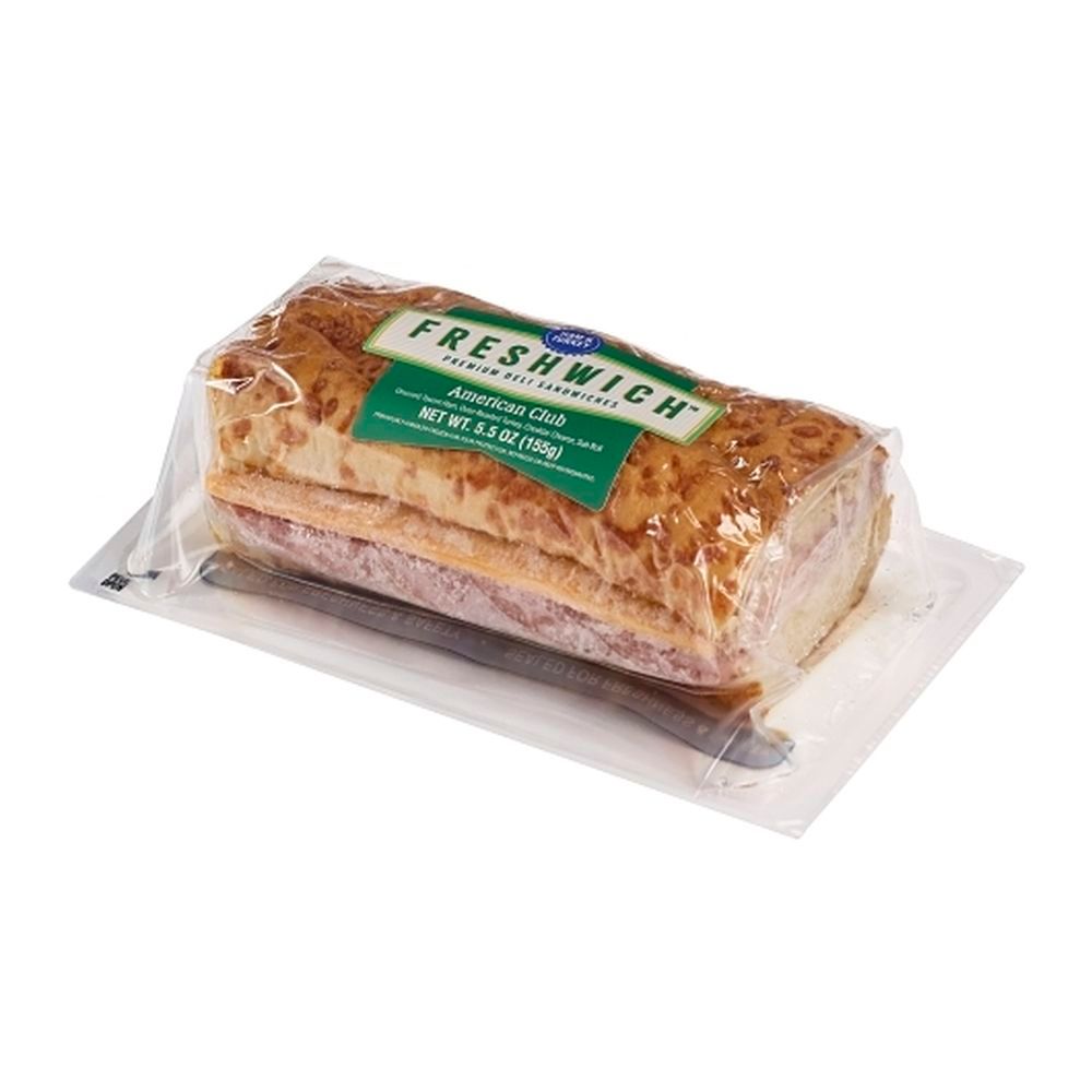 Freshwich Fully Cooked American Club Half Sandwich, 5.5 Ounce -- 6 Per Case
