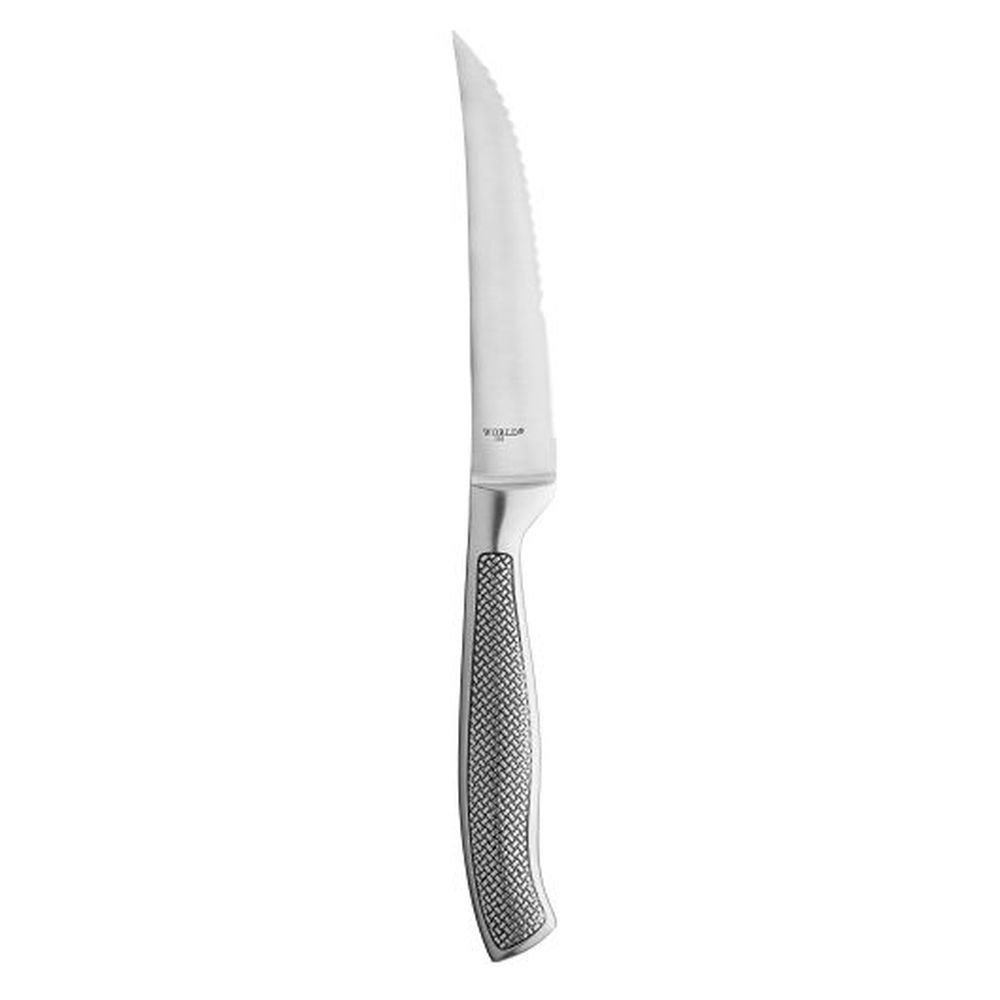 Libbey 13/0 Stainless Steel 9.25 Inch Length Slim Euro Style Steak Knife With Black Handle, 12 Count -- 20 Per Case