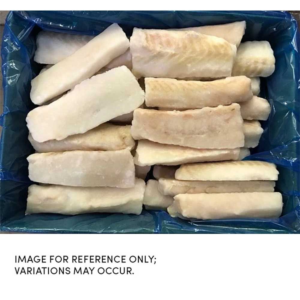 Commodity Frozen Seafood 4 Ounce Atlantic Cod Loin, 10 Pound
