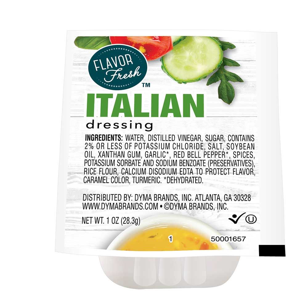 Flavor Fresh Italian Dressing, 1 Ounce Cup -- 100 Per Case