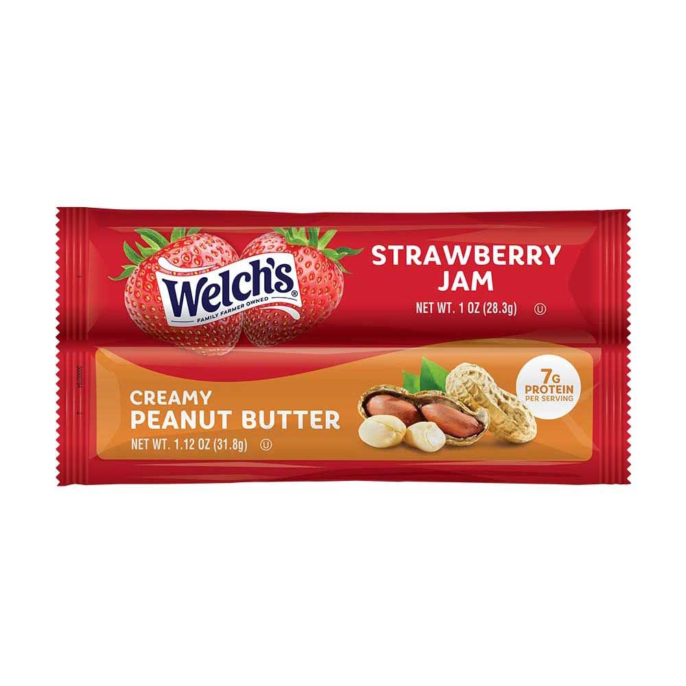 Welch's Peanut Butter And Strawberry Jelly, 2.12 Ounce -- 200 Per Case