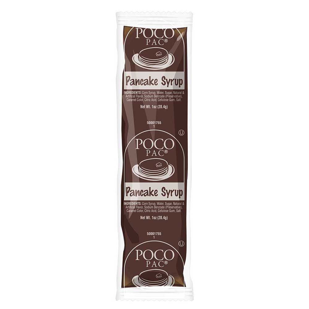 Poco Pac All Natural Pancake Syrup, 1 Ounce -- 100 Per Case