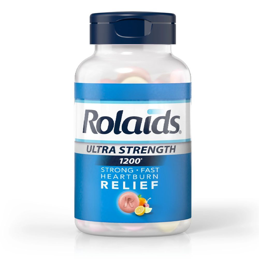 Rolaids Ultra Strength Assorted Fruit Chewable Tablet, 72 Count -- 24 Per Case