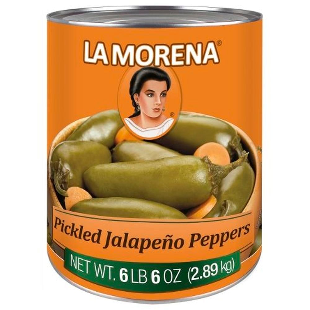 La Morena Pickled Whole Jalapeno Peppers, 108 Fluid Ounce -- 6 Per Case