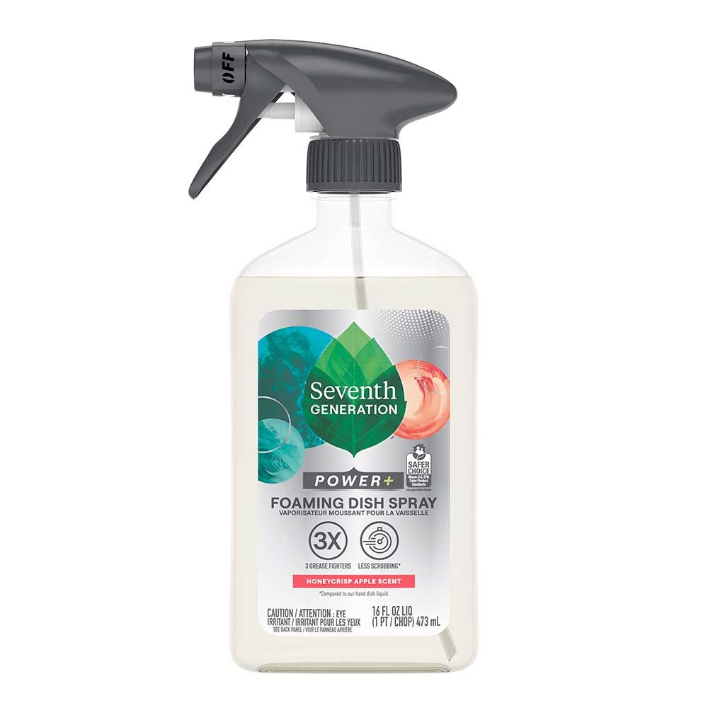 Seventh Generation 16 Ounce Honeycrisp Apple Scent Foaming Dish Spray, 3 Count