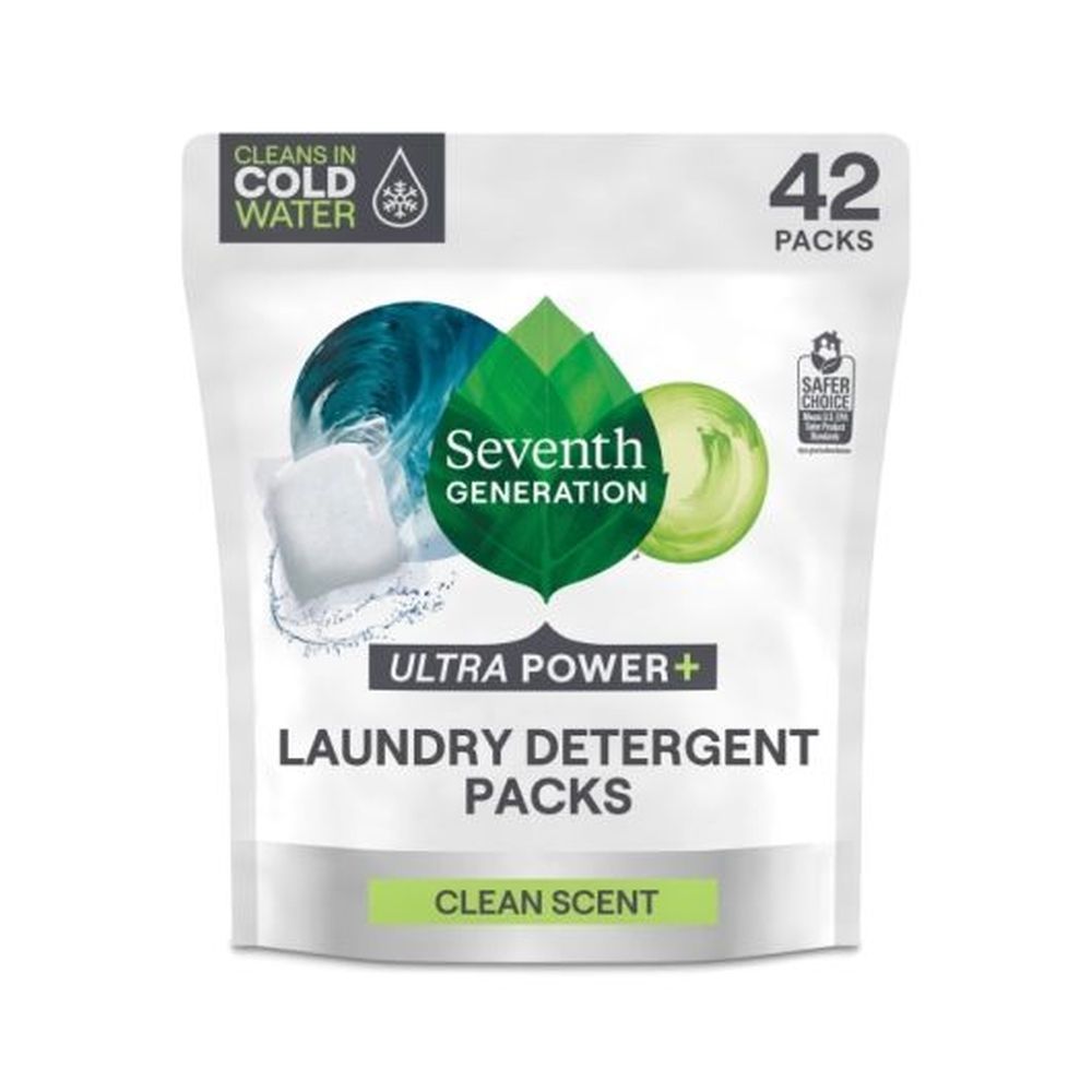 Seventh Generation Fresh Citrus Clean Scent Laundry Detergent Packs, 42 Count -- 2 Per Case