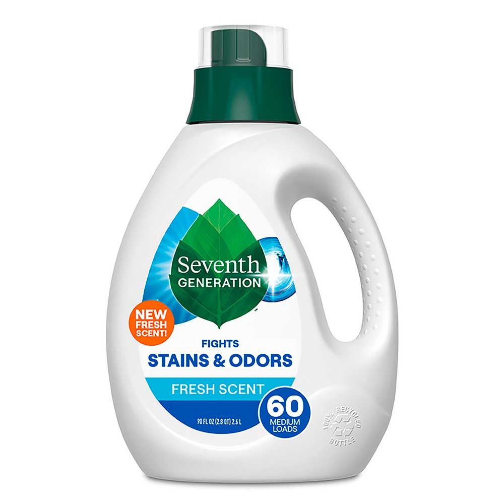 Seventh Generation Fresh Scent Liquid Laundry Detergent, 90 Fluid Ounce -- 4 Per Case
