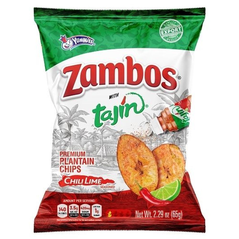 Zambos Tajin Plantain Chips, 4.9 Ounce -- 32 Per Case