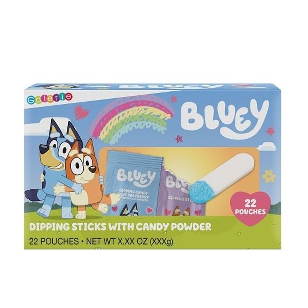 Galerie Bluey Dipping Sticks With Candy Powder, 6.5 Ounce -- 8 Per Case
