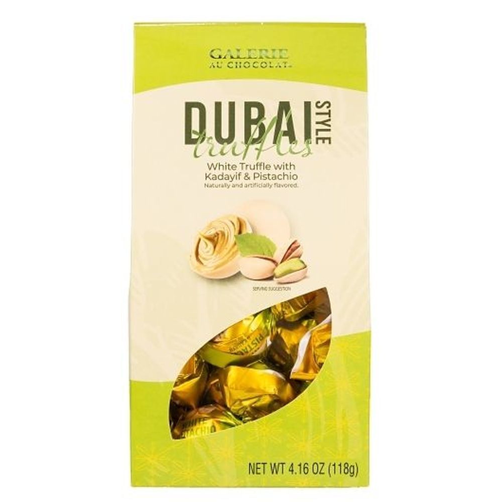 Galerie Dubai Style White Truffles With Pistachio, 4.16 Ounce -- 10 Per Case