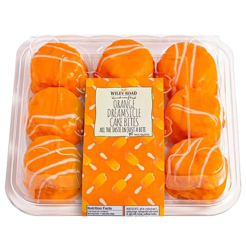 Wiley Road Foods Orange Dreamsicle Cake Bites, 9 Ounce -- 12 Per Case