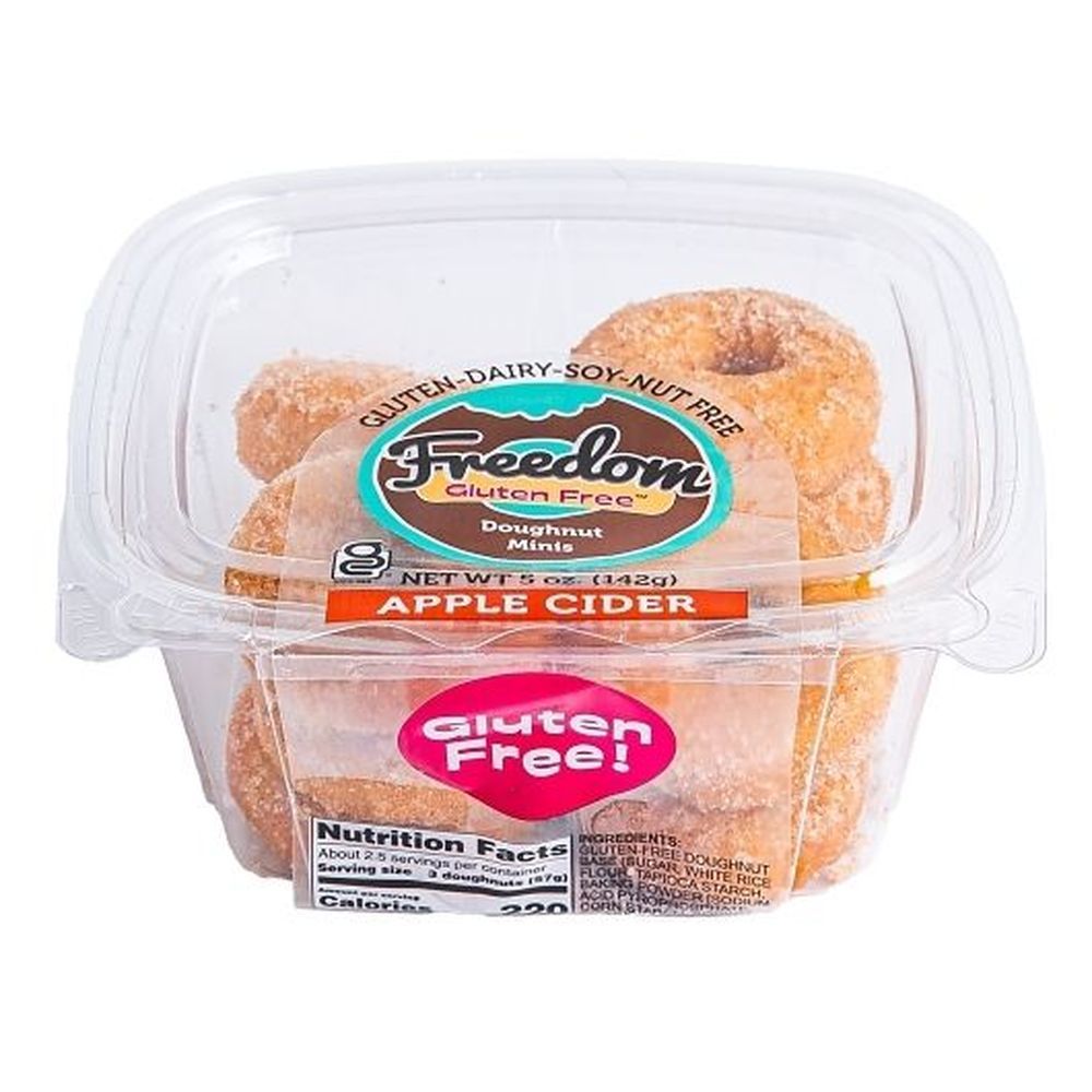 Freedom Bakery Apple Cider Mini Doughnuts, 5 Ounce -- 8 Per Case