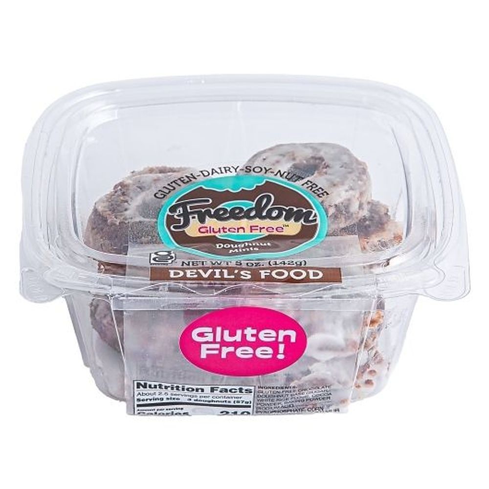 Freedom Bakery Devil's Food Mini Doughnuts, 5 Ounce -- 8 Per Case