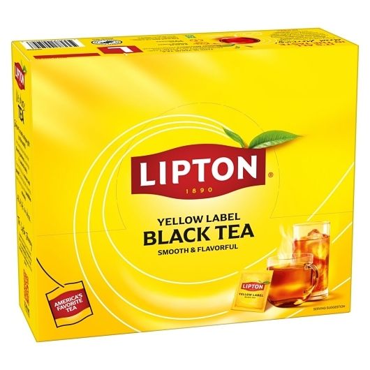 Lipton Unsweetened Black Tea Bags, 100 Count -- 10 Per Case