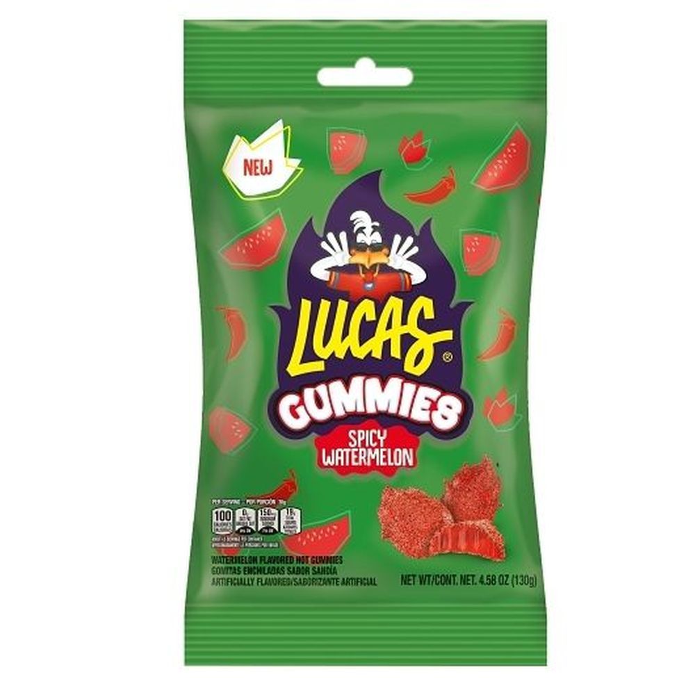 Lucas Spicy Watermelon Gummies, 4.59 Ounce -- 12 Per Case