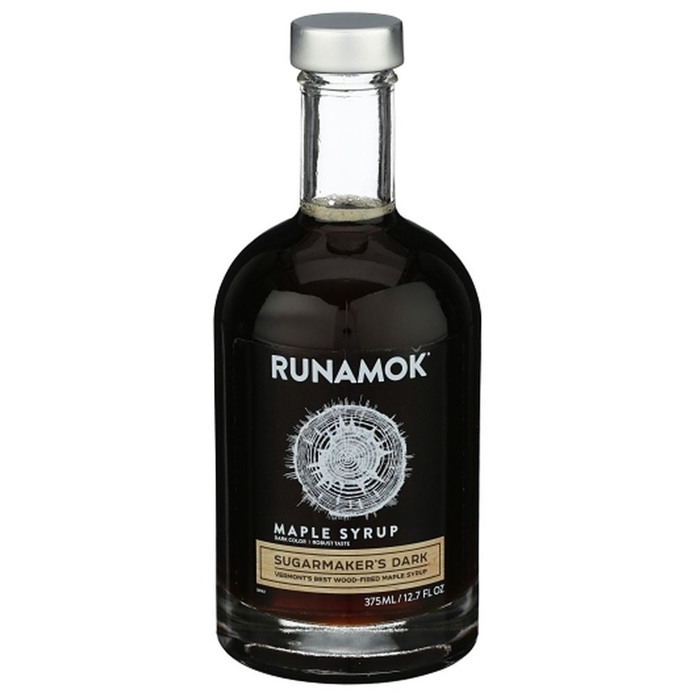 Runamok Maple Sugarmakers Dark Robust Maple Syrup, 375 Milliliter -- 6 Per Case