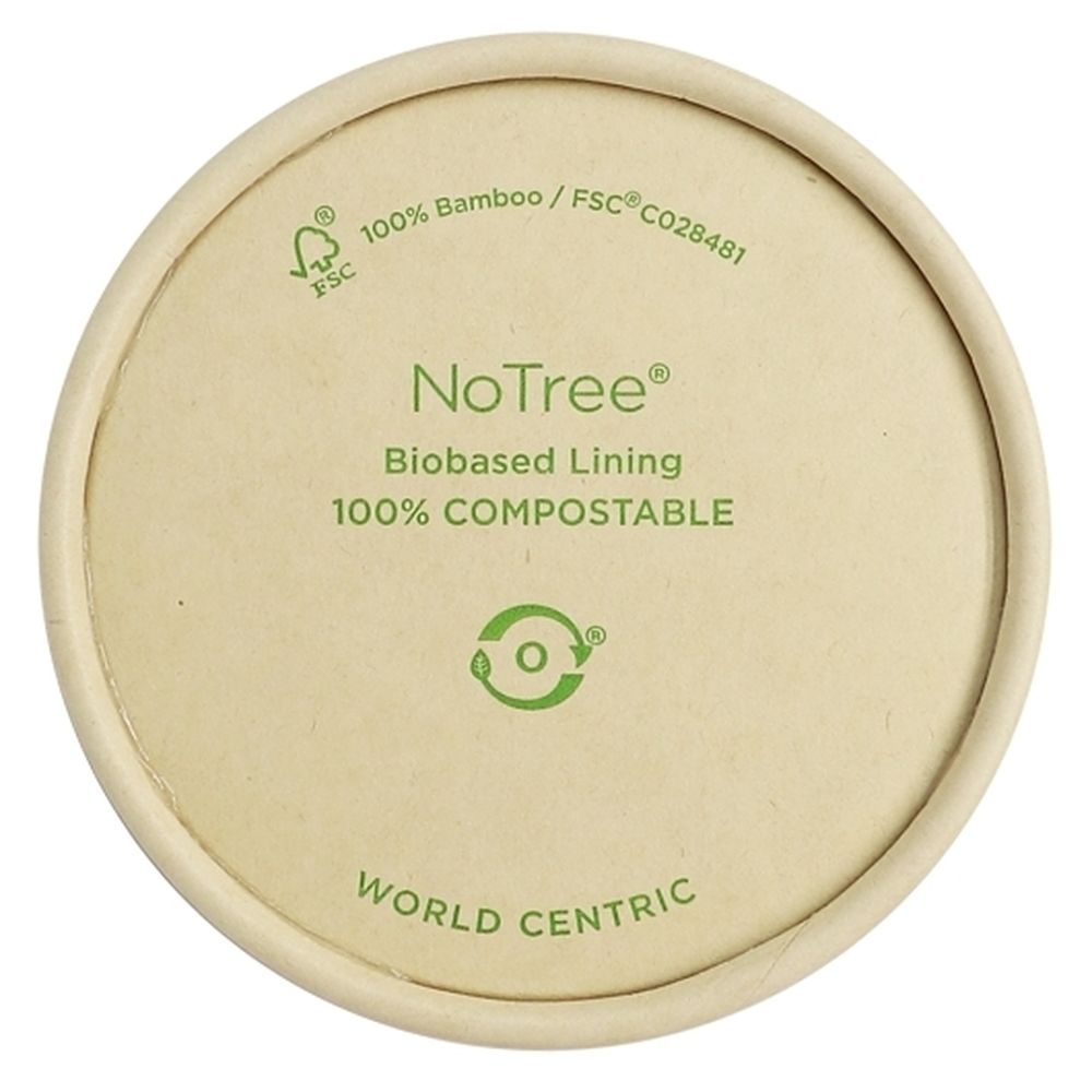 World Centric Notree Paper Lid For 4 Ounce Portion Cup, 25 Count -- 40 Per Case