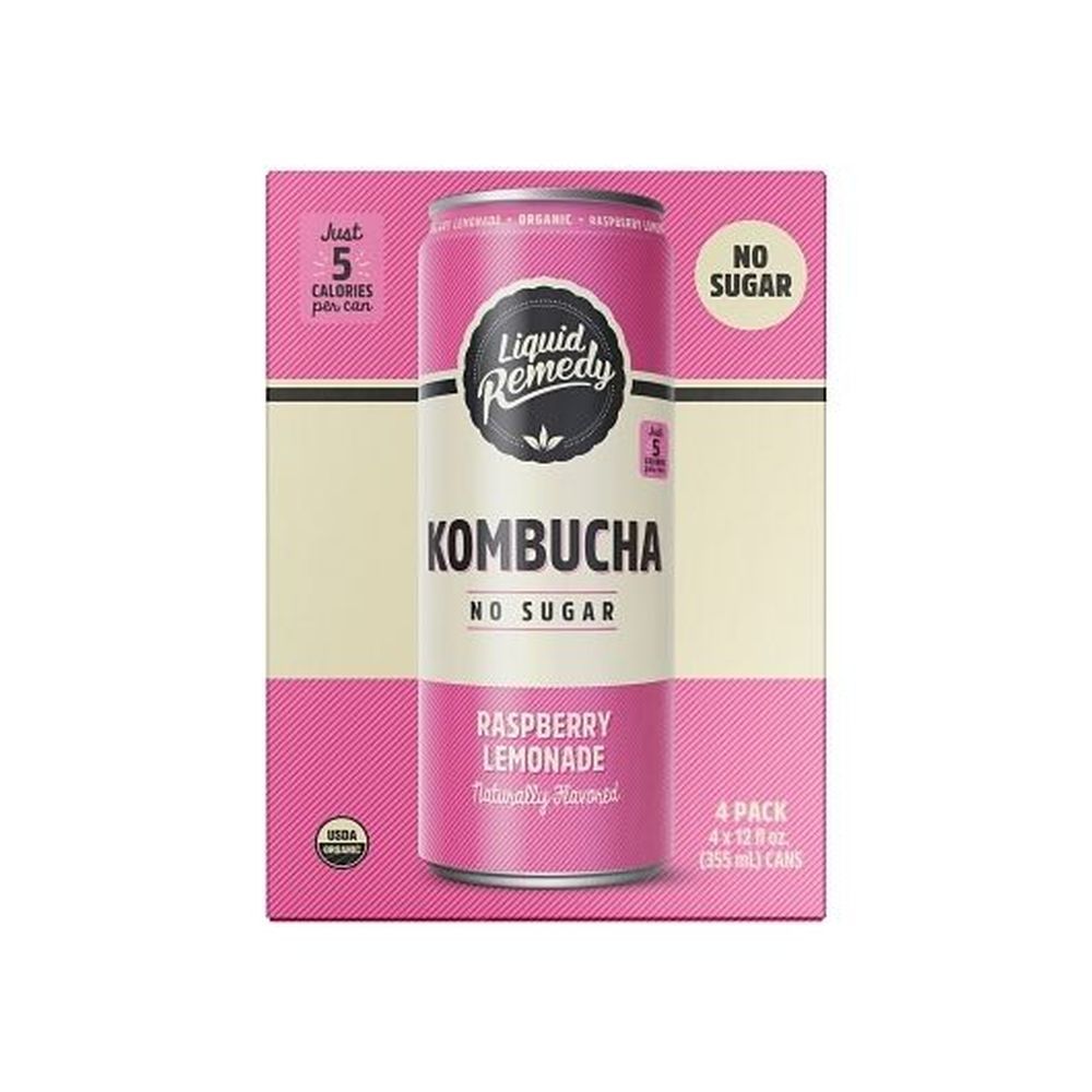 Liquid Remedy Raspberry Lemonade Kombucha, 48 Fluid Ounce -- 6 Per Case