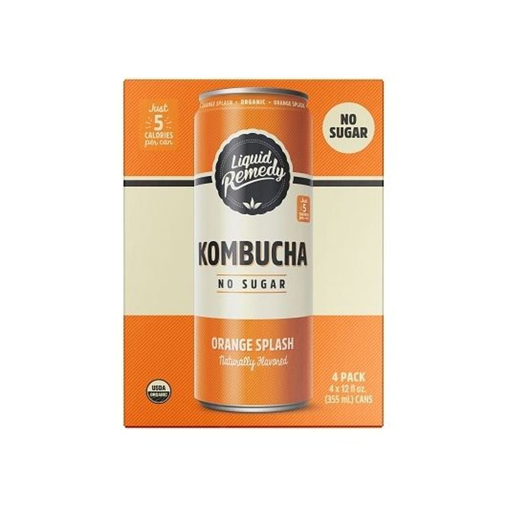 Liquid Remedy Orange Splash Kombucha, 48 Fluid Ounce -- 6 Per Case