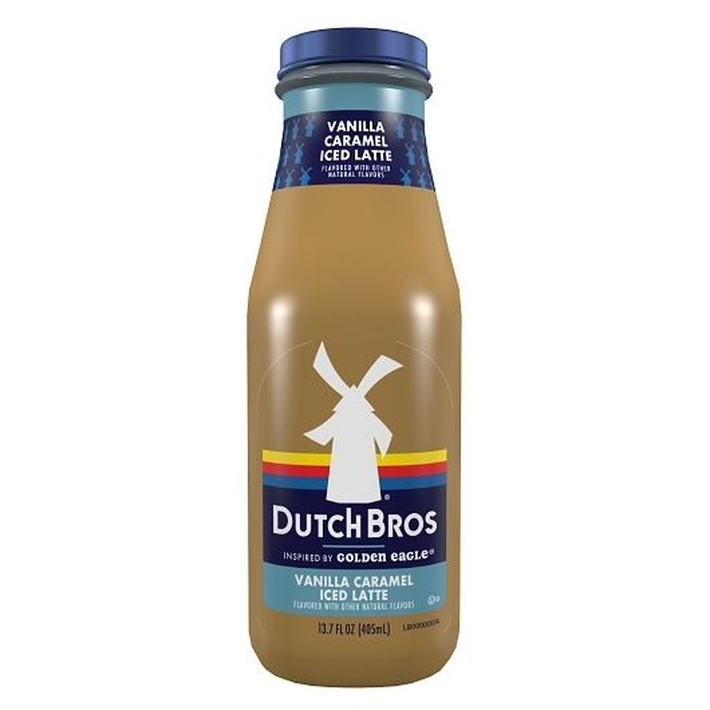 Dutch Brothers Vanilla Caramel Iced Latte, 13.7 Fluid Ounce -- 12 Per Case
