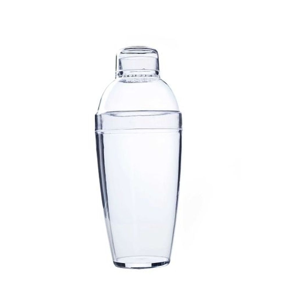 Fineline Settings Quenchers 10 Ounce Polystyrene Clear Cocktail Shaker, 24 Count