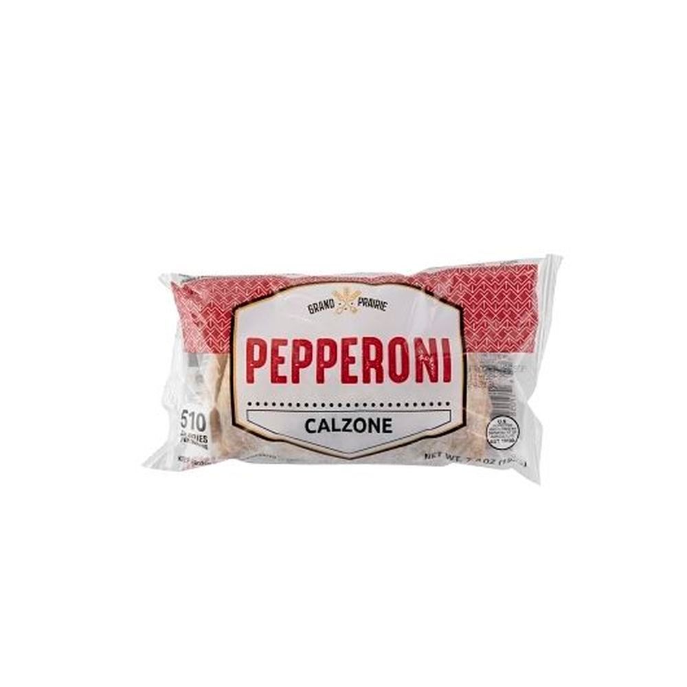Grand Prairie Foods Pepperoni Pizza Calzone, 7.5 Ounce -- 12 Per Case
