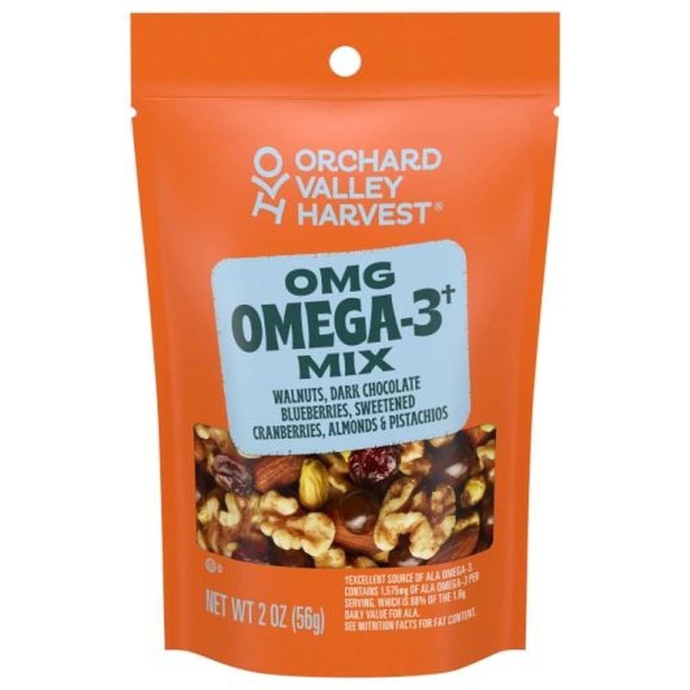 Orchard Valley Harvest Omega-3 Mix, 2 Ounce -- 14 Per Case
