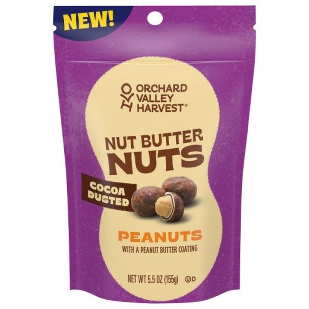 Orchard Valley Harvest Cocoa Dusted Peanut Butter Coated Peanuts, 5.5 Ounce -- 5 Per Case