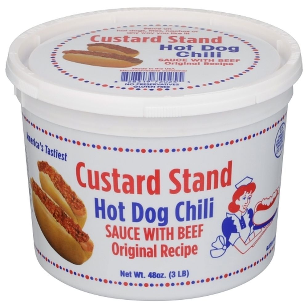 Custard Stand All Beef Hot Dog Chili Sauce, 48 Ounce -- 4 Per Case