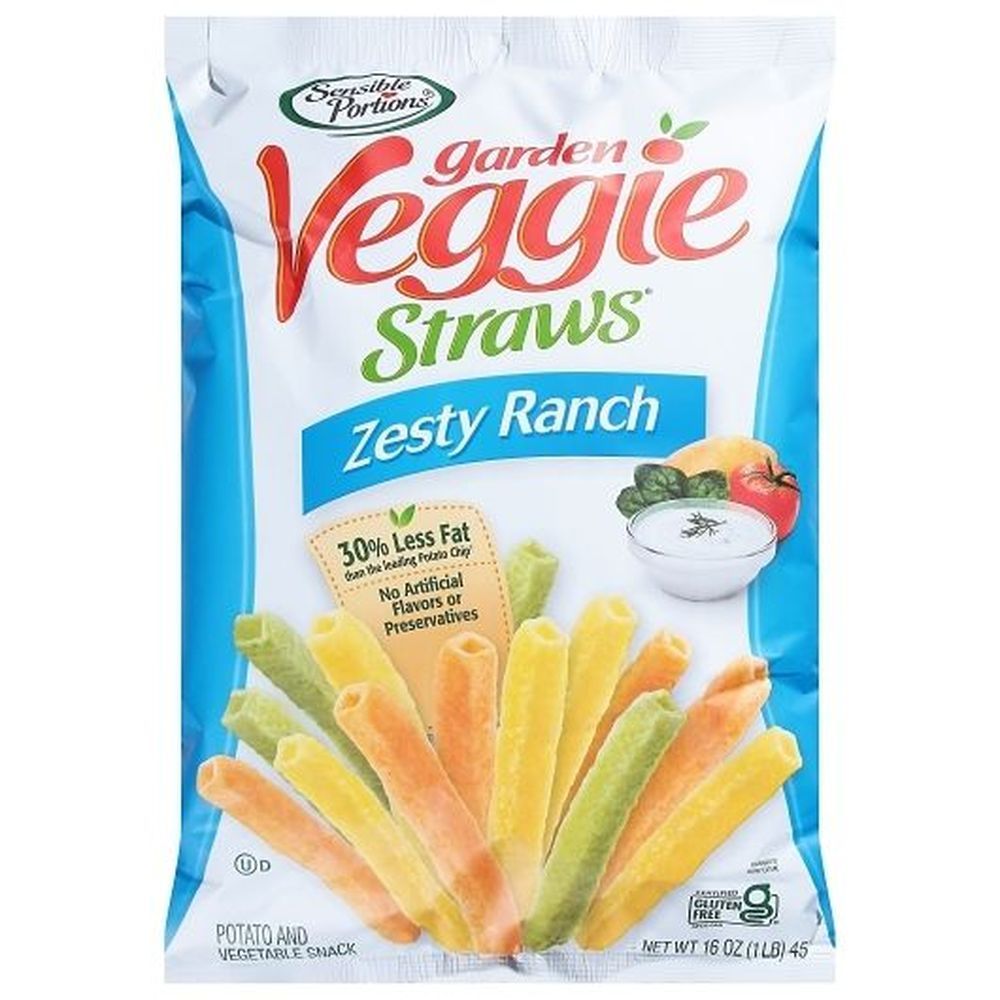 Garden Veggie Zesty Ranch Veggie Straws, 16 Ounce -- 6 Per Case