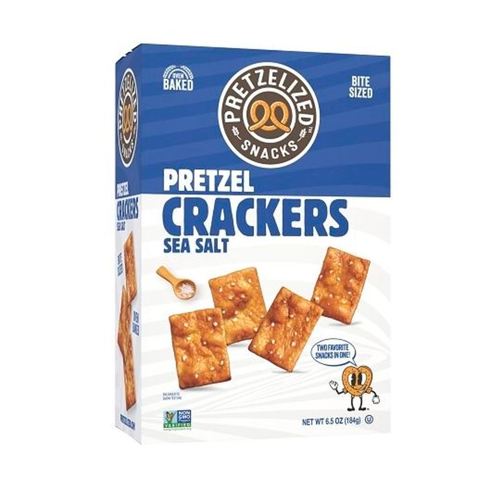 Pretzelized Snacks Sea Salt Pretzel Crackers, 6.5 Ounce -- 12 Per Case