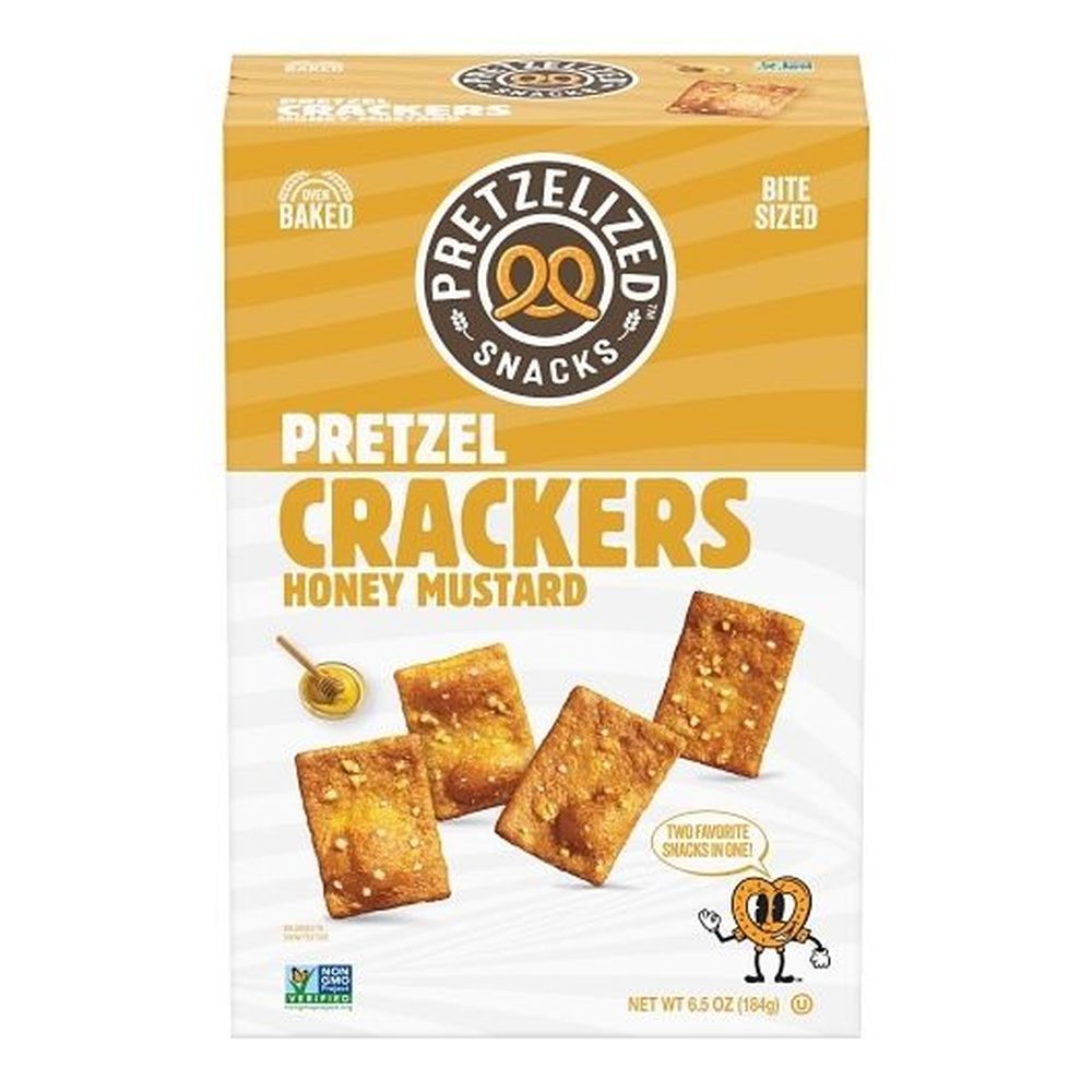 Pretzelized Snacks Honey Mustard Pretzel Crackers, 6.5 Ounce -- 12 Per Case