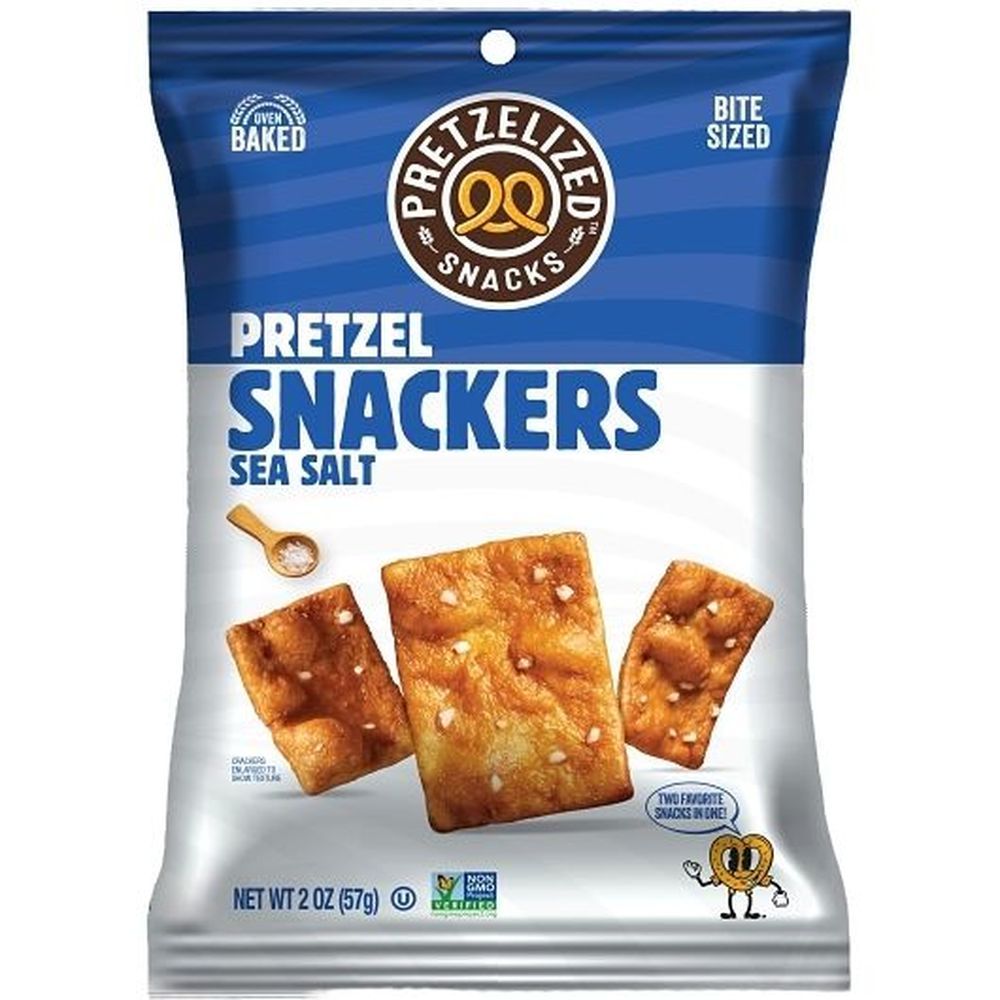 Pretzelized Snacks Sea Salt Pretzel Snackers, 2 Ounce -- 64 Per Case