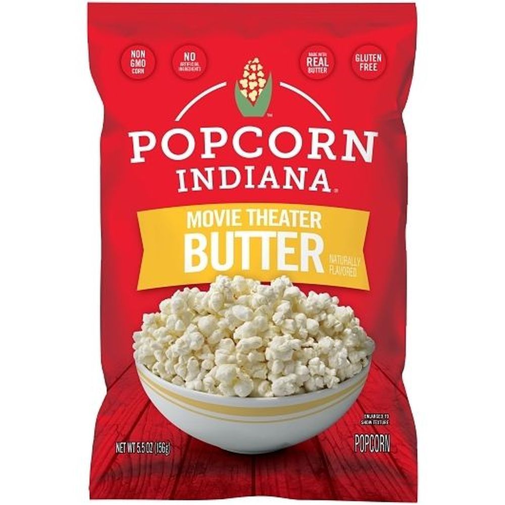 Popcorn Indiana Movie Theater Butter Popcorn, 5.5 Ounce -- 6 Per Case