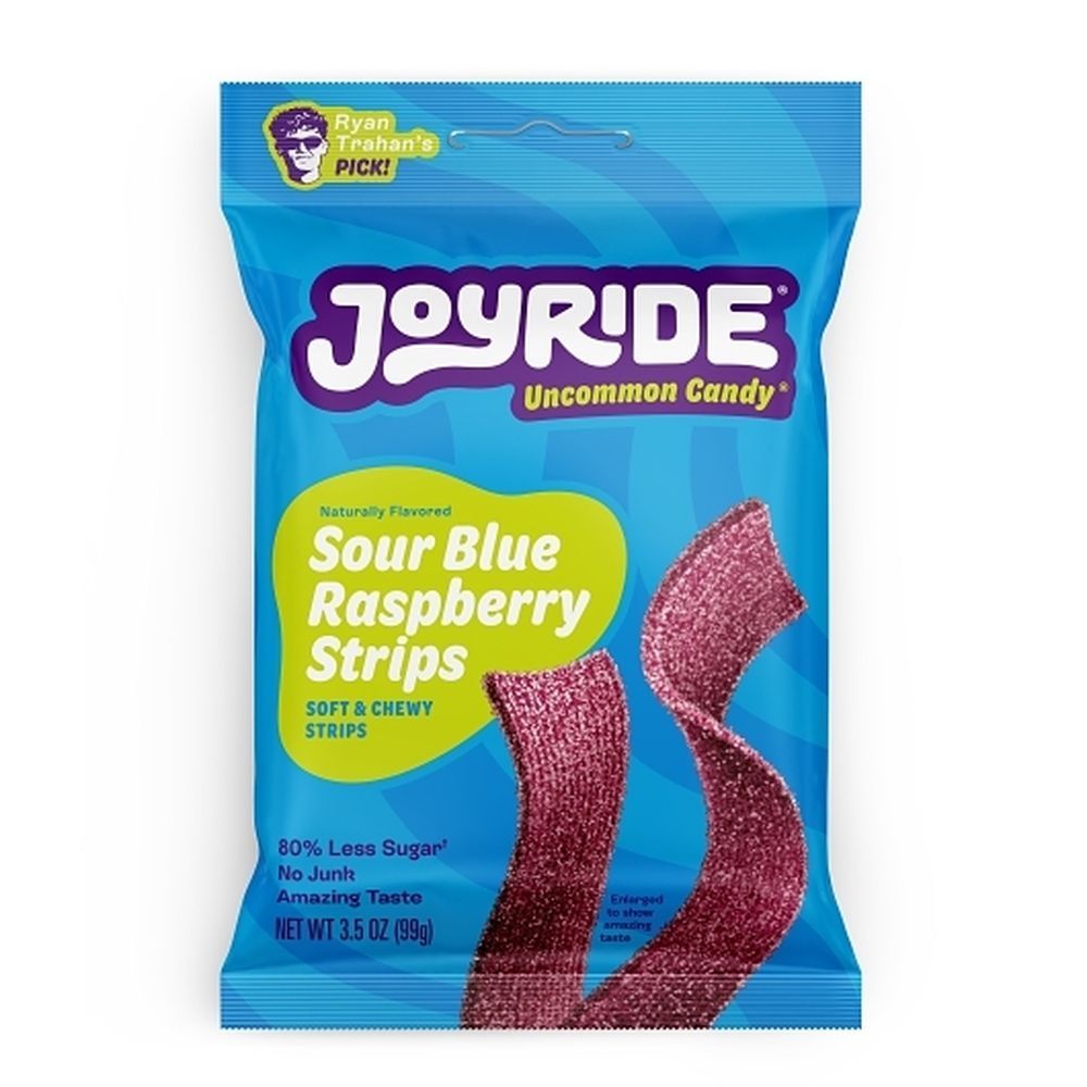 Joyride Sour Blue Raspberry Strips, 3.5 Ounce -- 10 Per Case