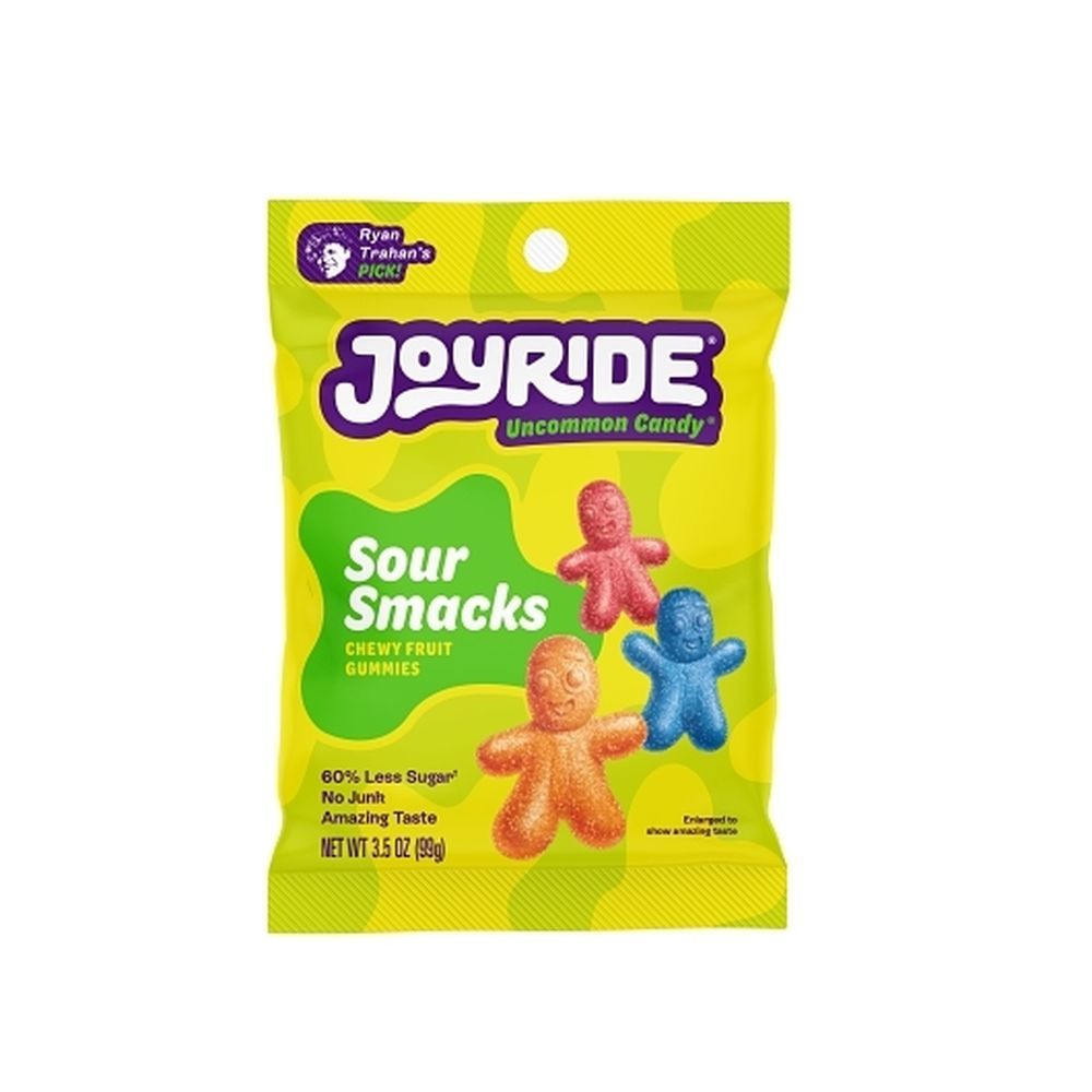 Joyride Sour Smacks Chewy Fruit Gummies, 3.5 Ounce -- 10 Per Case