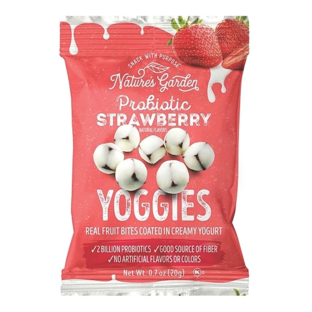 Nature's Garden Probiotic Strawberry Yoggies, 0.7 Ounce -- 100 Per Case