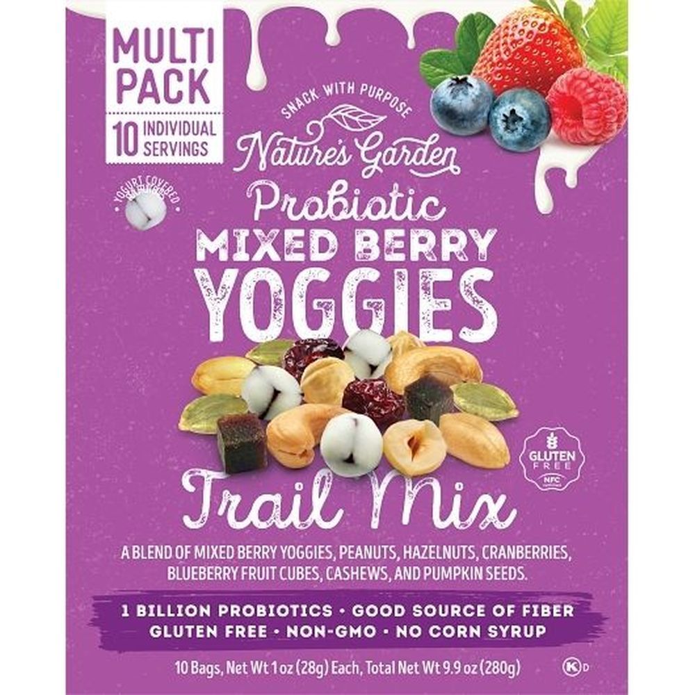 Nature's Garden Probiotic Mixed Berry Yoggies Trail Mix, 9.9 Ounce -- 6 Per Case