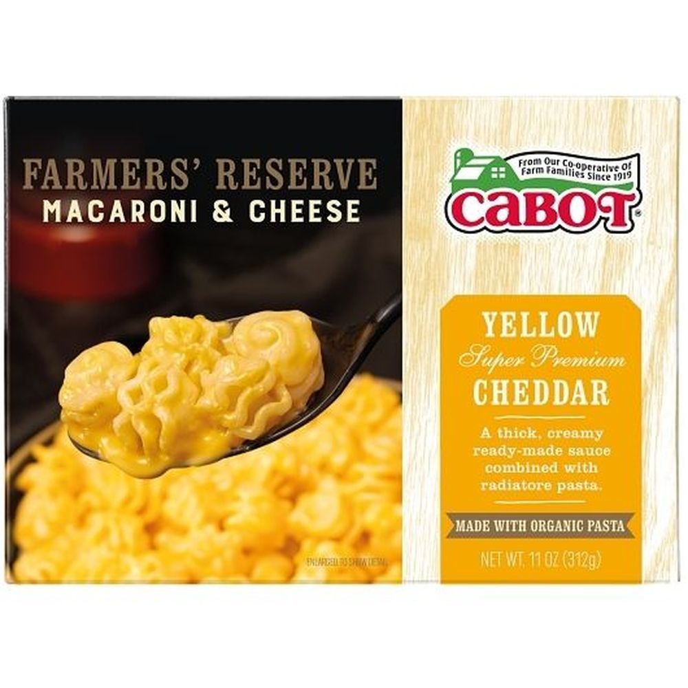 Cabot Farmers Reserve Yellow Cheddar Mac And Cheese, 11 Ounce -- 12 Per Case