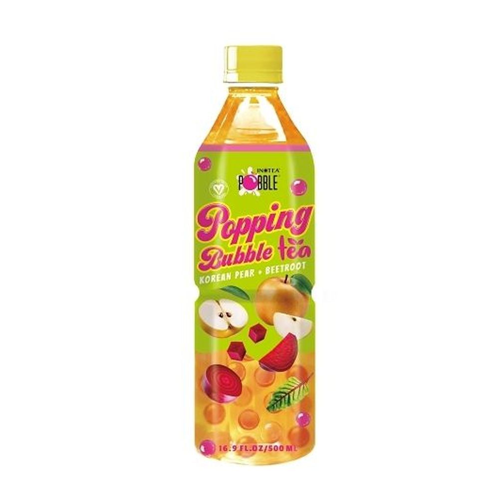Pobble Korean Pear And Beet Bubble Tea, 16.9 Fluid Ounce -- 12 Per Case