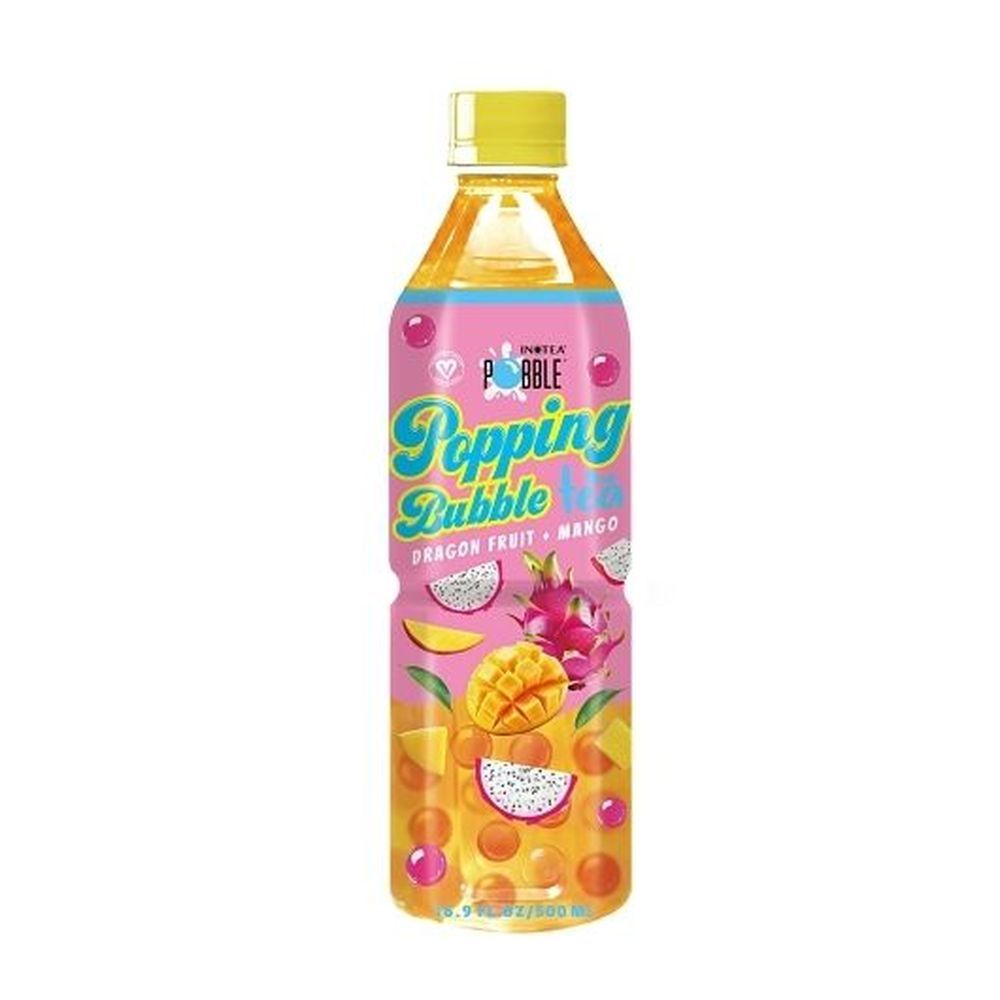 Pobble Mango And Red Dragon Fruit Bubble Tea, 16.9 Fluid Ounce -- 12 Per Case